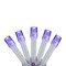 Brite Star 15-Count Battery Operated Purple LED Micro Christmas Lights - 4.8 ft Purple Wire